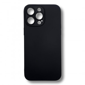 Силиконов гръб TP18 +камера за iPhone 13 Pro Max - Черен