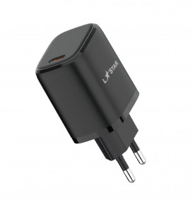 L✮STAR Адаптер SCD-20W USB-C PD20W - Черен