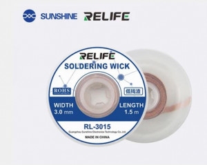 Фитил за отпояване RELIFE RL-1515 (1,5 м дълъг - 3 мм широк)