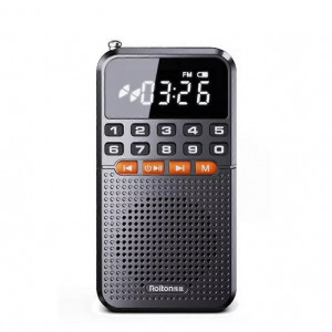 Rolton T1 Преносимо FM радио с Bluetooth, MP3 плейър, LED дисплей, фенерче и USB зареждане