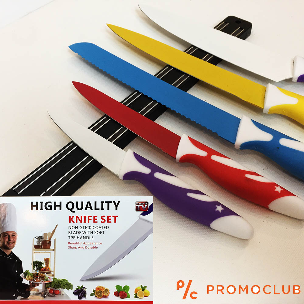 Комплет кухненски ножове 5 броя с белачка за зеленчуци 