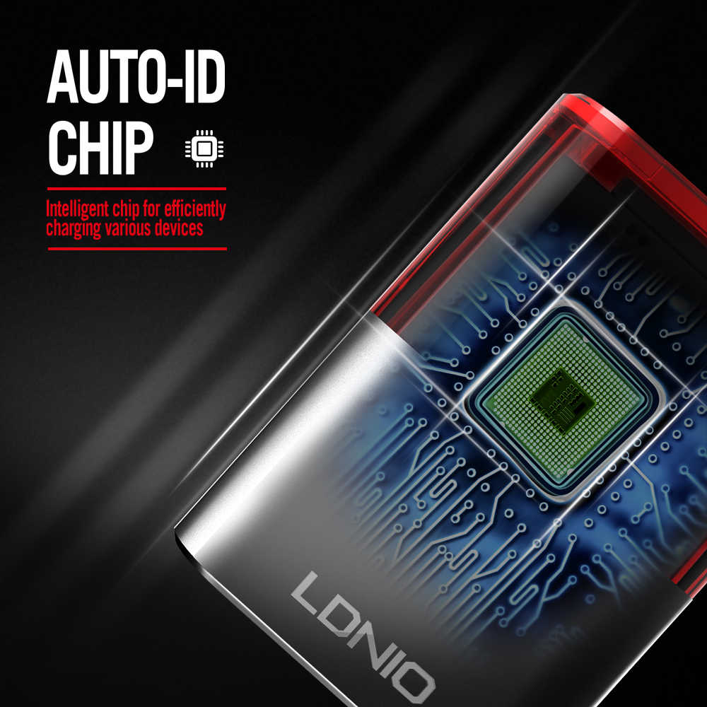 Хай-тек зарядно за Apple iPhone LDNIO A2206, 2 USB 2.4A, кабел Apple iPhone