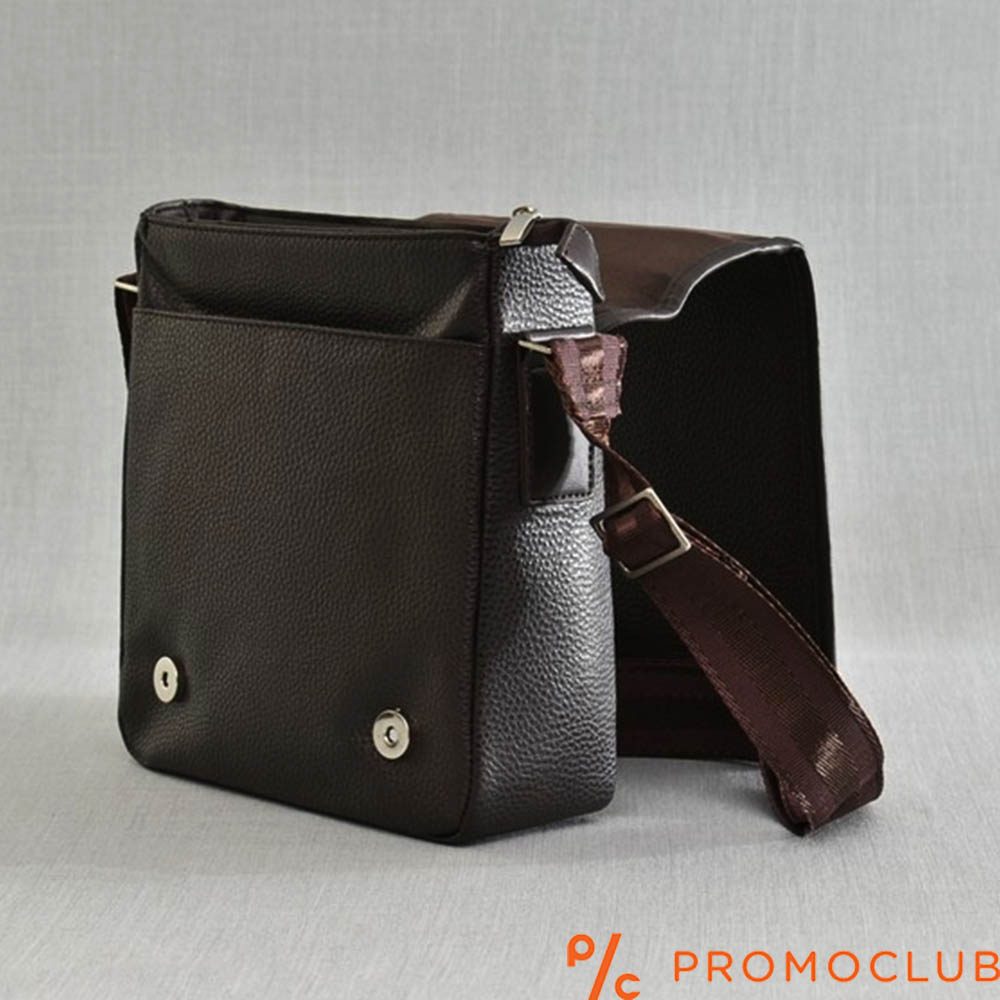 ТОП ПРОМО: мъжка чанта от STRONG 221-2 DARK BROWN, еко кожа