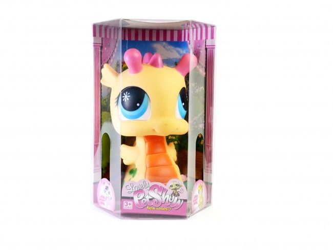 PET SHOP Драко - пееща  гумена играчка с подарък - ключодържател Пуфи