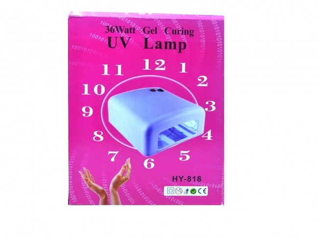Мощна ултравиолетова лампа за маникюр UV-HY818 - 36W и лакът е твърд за минути