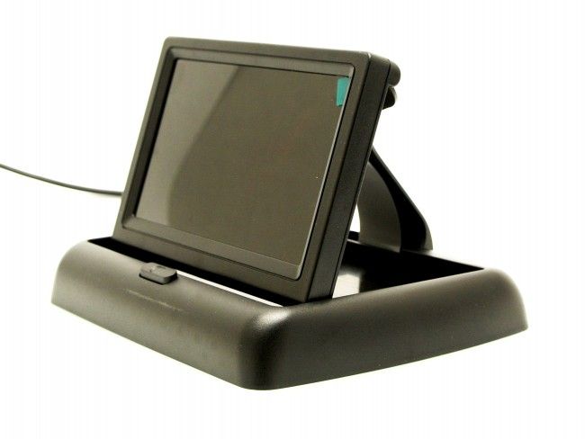 Луксозен прибиращ се TFT LCD 4.3 инча цветен дисплей за камера за заден ход и паркиране