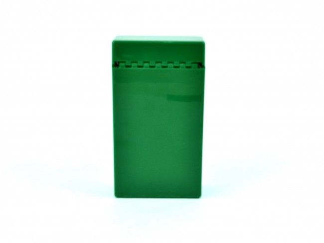 Пластмасов калъф за кутия за цигари 100мм. с автоматично пружинно отваряне ЗЕЛЕНО 089 
