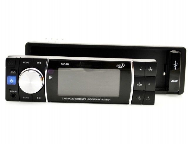 Aвто стереоуредба KWADRAL7006U с FM Radio, MP3 player, слот за карта памет SD и USB 
