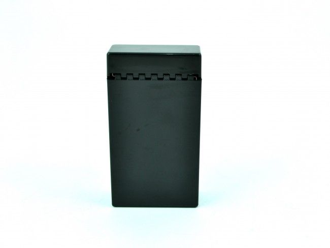 Пластмасов калъф за кутия за цигари 100мм. с автоматично пружинно отваряне ЧЕРНО 089 