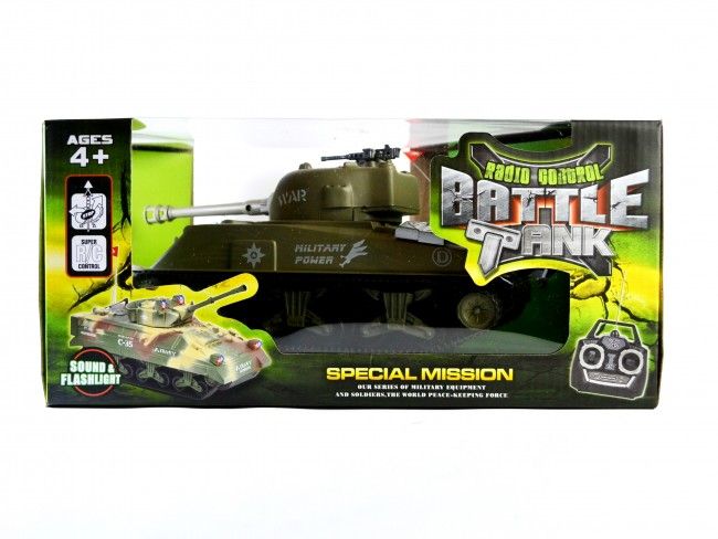 Радиоуправляем автентичен танк - любимата играчка на детенце. Нека играта започне сега