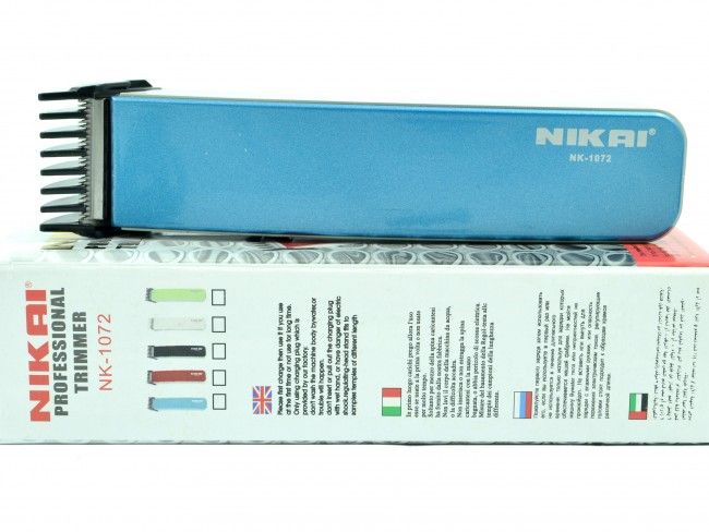 Акумулаторна машинка за подстригване NIKAI NK1072 BLUE - дизайнерски модел