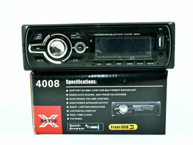 BLUETOOTH HiFi авто аудио система XPLOYD 4008 4x50W, FM, MP3, USB, SD memory card