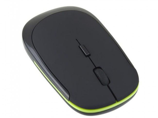 Универсална безжична FLAT APPLE 2.4 GHz USB оптична мишка