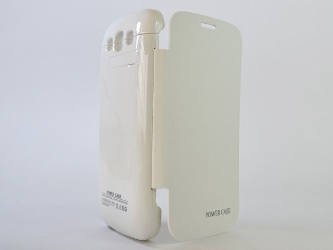Батерия -калъф за Samsung GALAXY S3 бял цвят, 3200mAh и с ПОДАРЪК кабел за зарежданe ~220V
