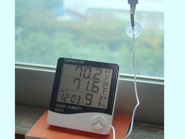 МЕТЕОСТАНЦИЯ HTC 2: термометър, хидрометър, часовник, датчик за външна температура