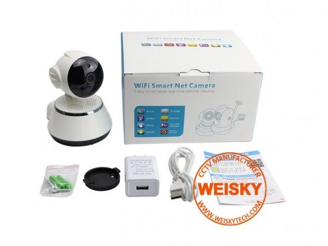 IPWiFi камераT371-Q6  за наблюдение през интернет и телефон с аудио и завъртане 350градуса