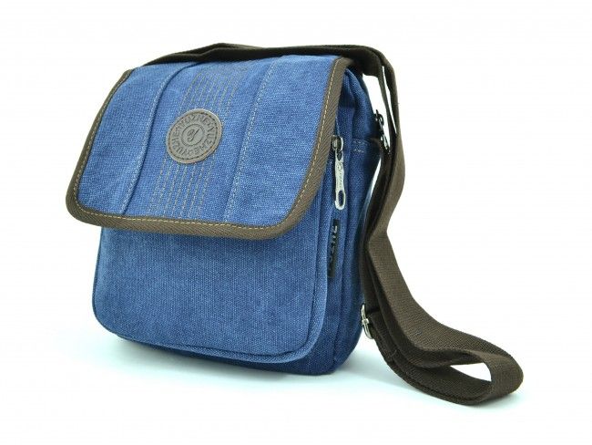 Мъжка чанта - 1607 BLUE за през рамо