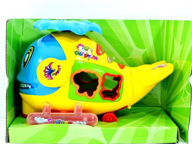 Crazy Dolphin - музкална светеща и движеща се играчка, 4 фигури за нацелване, 3  години