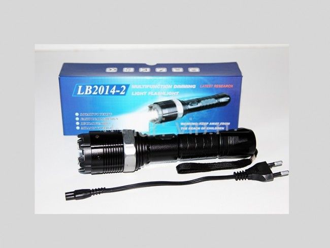 Мощен полицейски LED фенер с електрошок LB2014-2