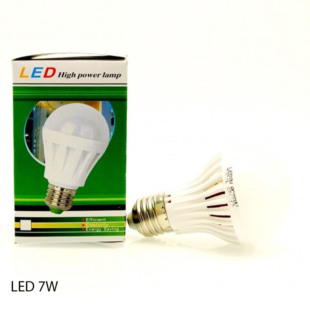 Най-ниска цена за 7W мощна и икономична LED крушка Е27 - топла светлина 3000К