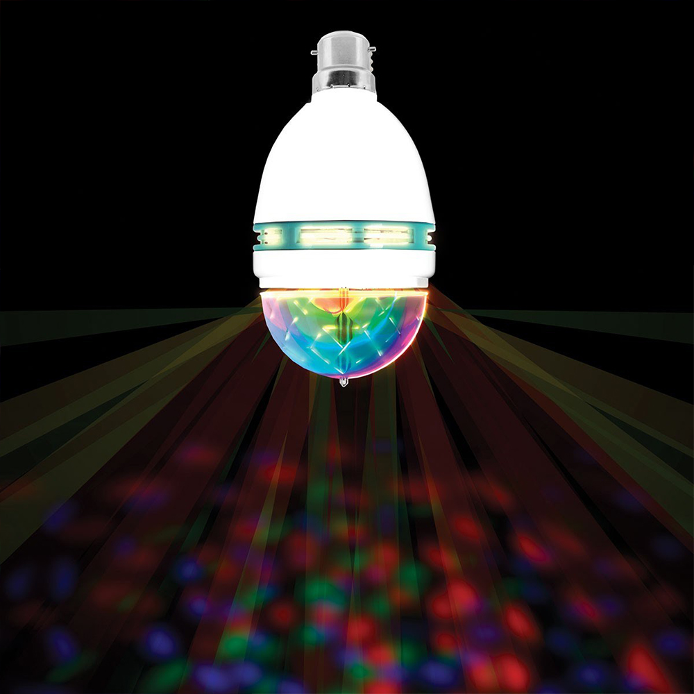 Въртяща се цветна диско парти LED лампа - ефектна, надеждна и икономична, BF23