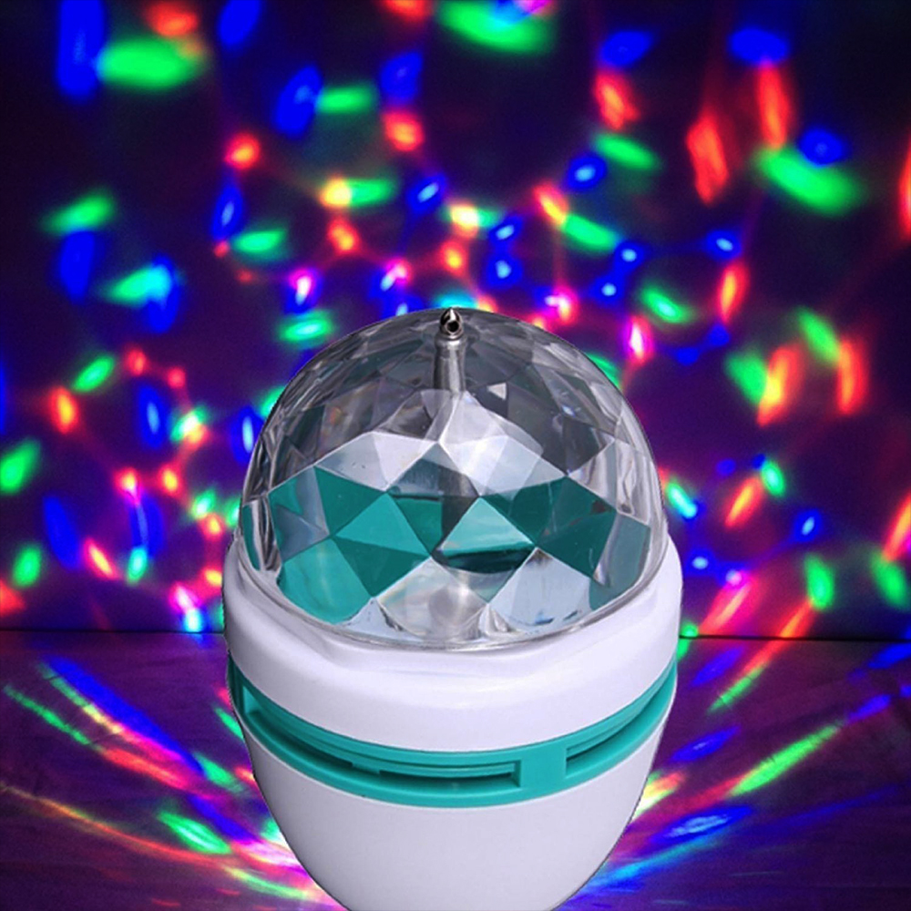Въртяща се цветна диско парти LED лампа - ефектна, надеждна и икономична, BF23