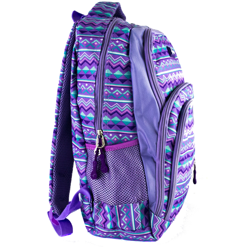 Ученическа раница NEW WINNIG 3459 PURPLE STRIPES, спортна раница, туристическа раница