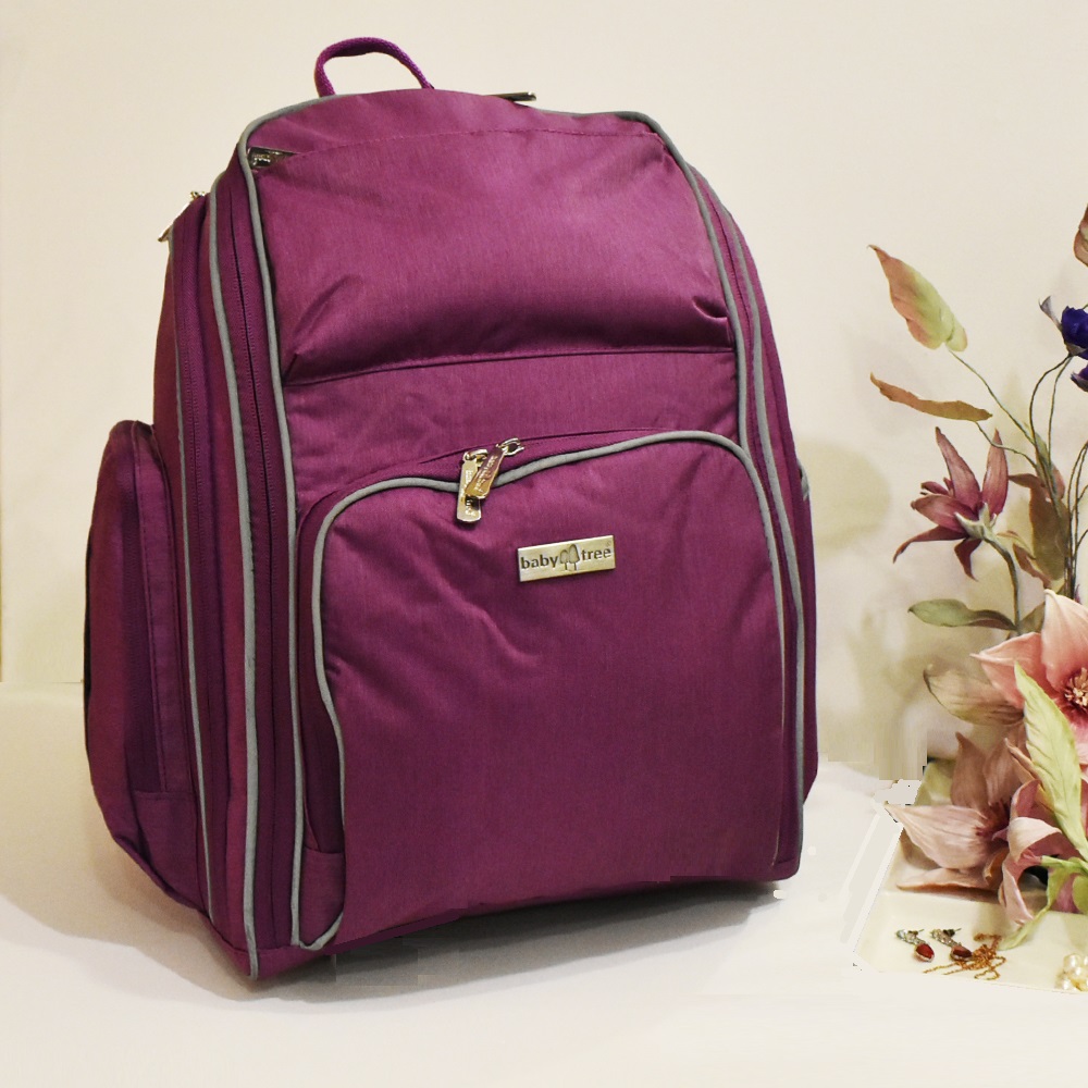 Уникална термо раница SUPER MAMA BABY TREE PURPLE, 3745