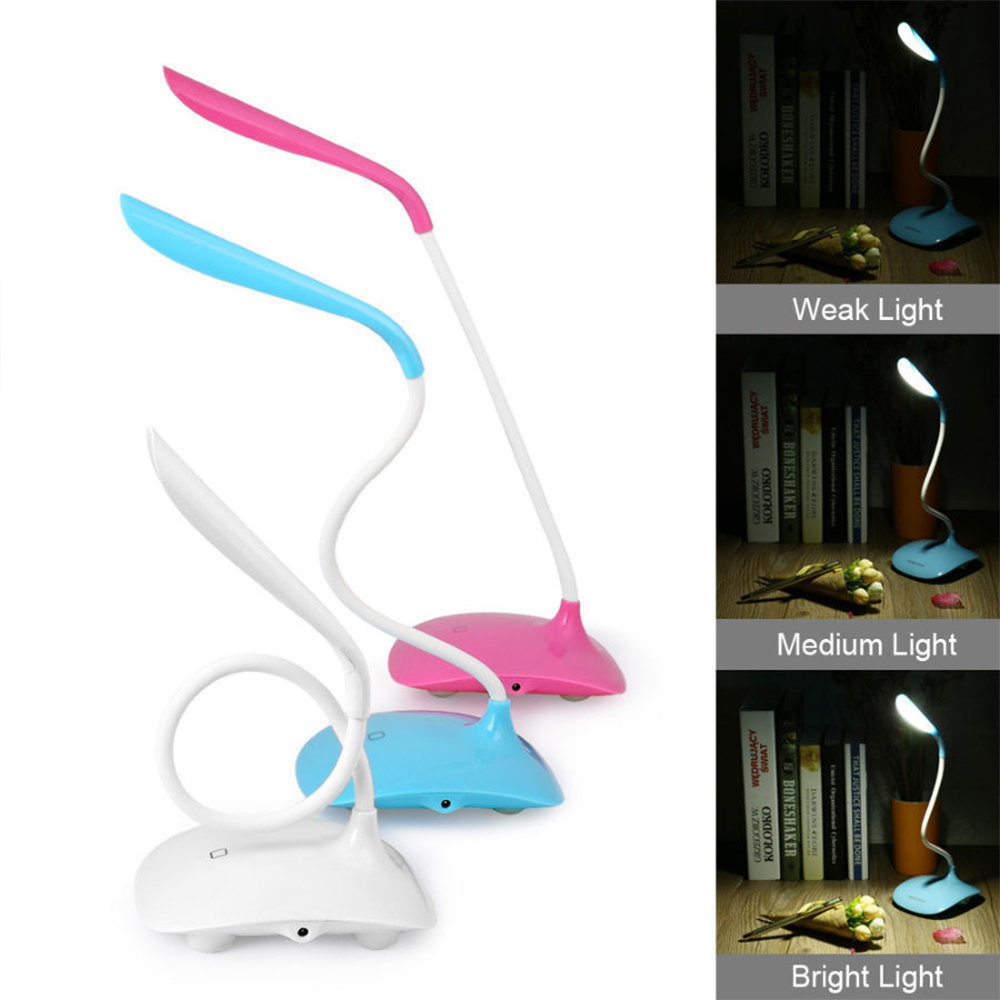 Красива настолна LED лампа със сензорен бутон - СЛУЧАЕН ЦВЯТ