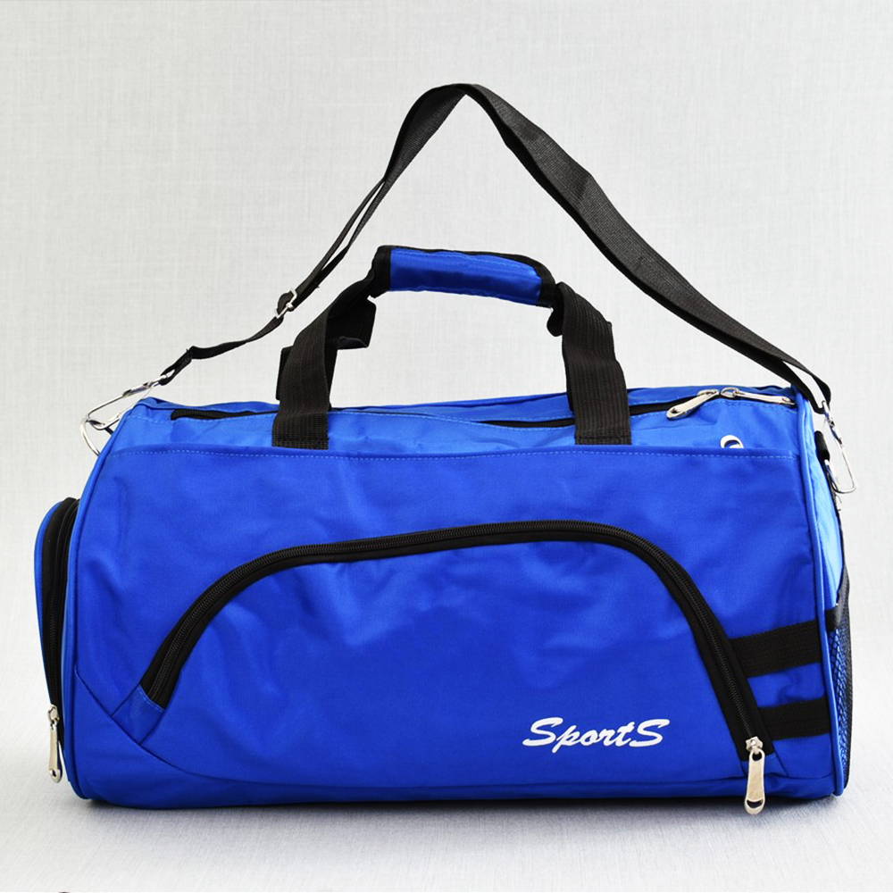 Елегантен спортен сак SPORTS 181812 BLUE с изолирано отделение за обувки и бельо