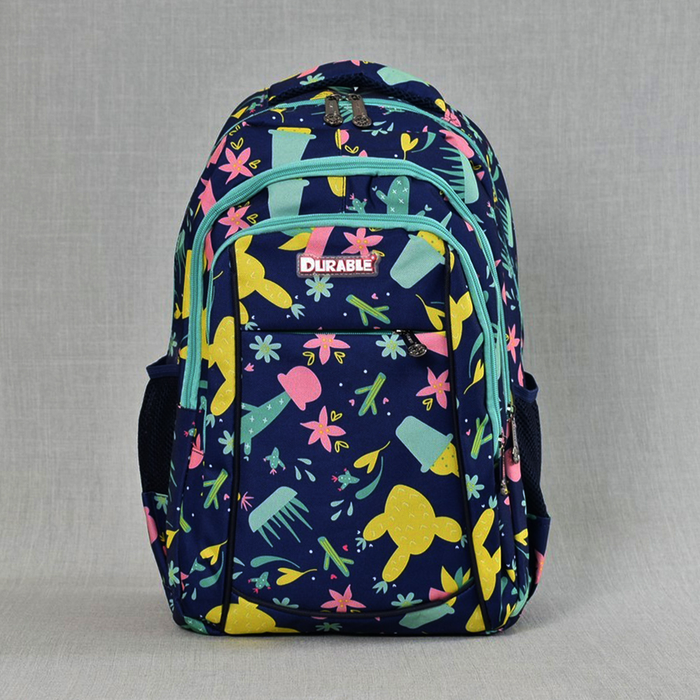 Здрава раница DURABLE 1825 CACTUS с кактуси за училище, спорт и туризъм