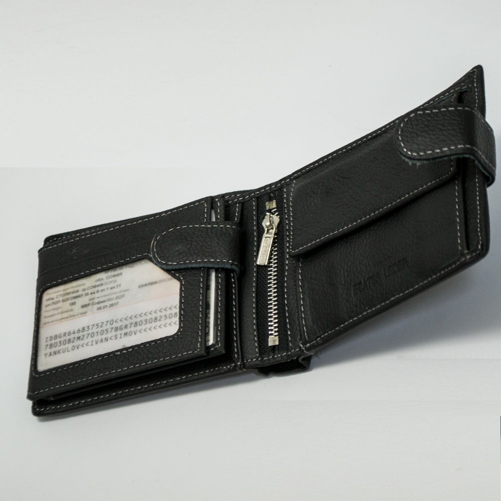 Елегантен мъжки портфейл DOS&CTOBONA WILD 31067 MAX, естествена кожа