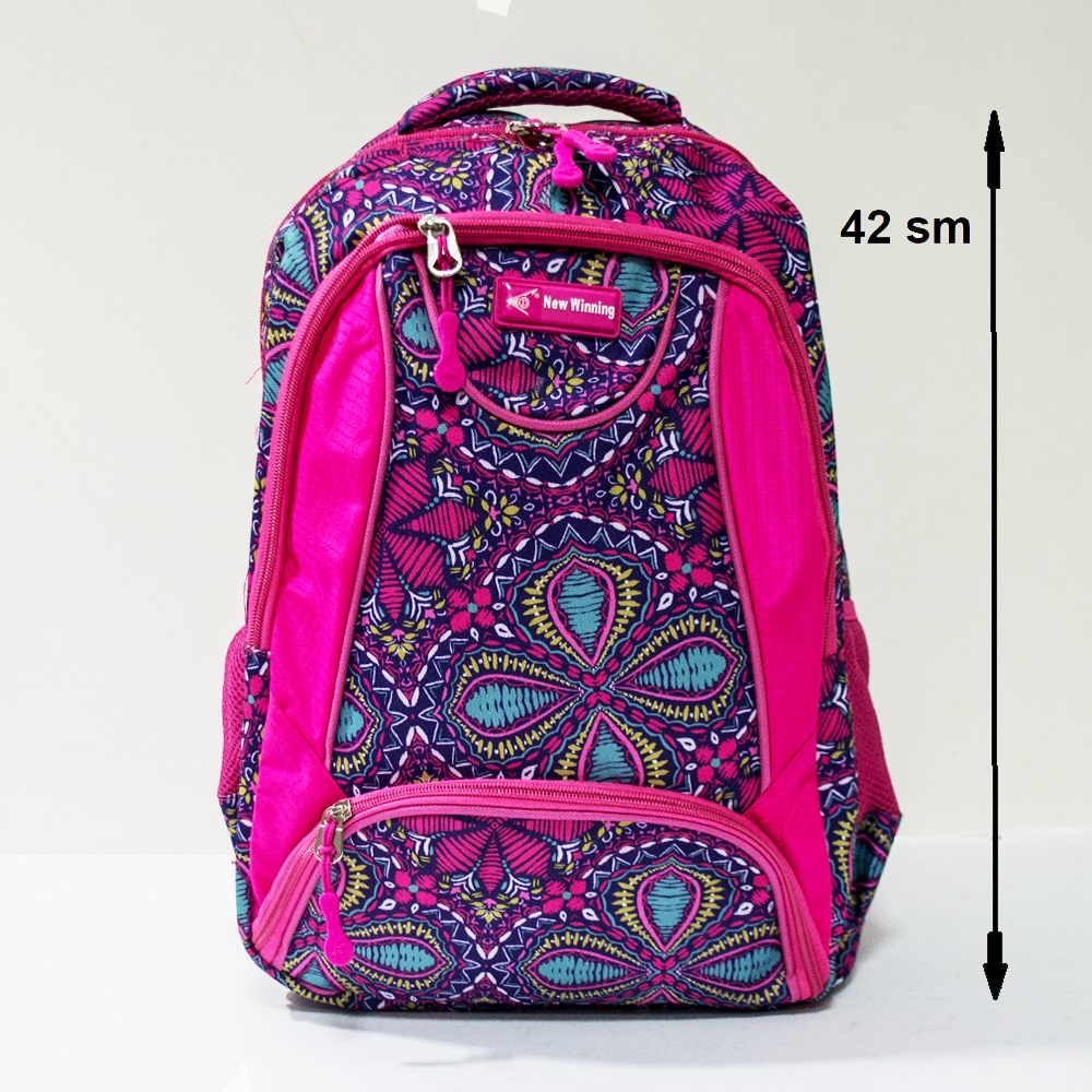 Здрава ученическа раница MARVEL NEW WINNING 3454 PINK MISTIQUE, 42 см, за туризъм и спорт
