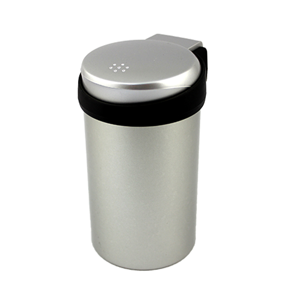 Метален автопепелник - херметичен и с LED осветление