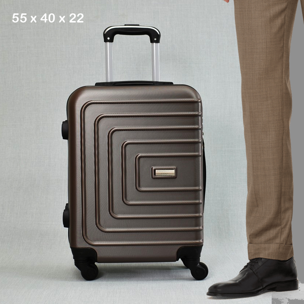 ТОП ЦЕНА:  ABS спинър за ръчен багаж PL107 BROWN COFFEE, 55x40x22, пластмаса