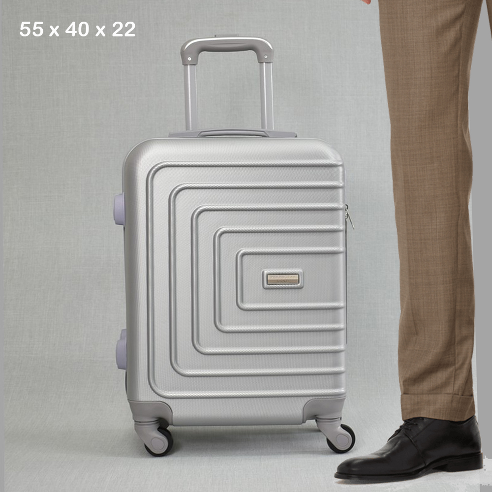 ТОП ЦЕНА:  ABS спинър за ръчен багаж PL107 SILVER, 55x40x22, пластмаса