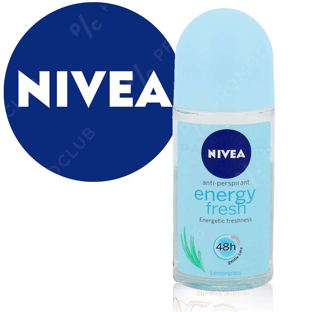 Ролон Nivea ENERGY FRESH 48h срещу изпотяване и 48 часа защита, 50 ml.