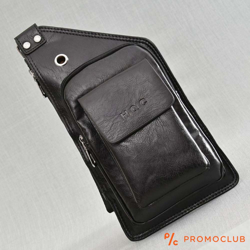 Мъжка чанта HQC 9908 BLACK, еко кожа