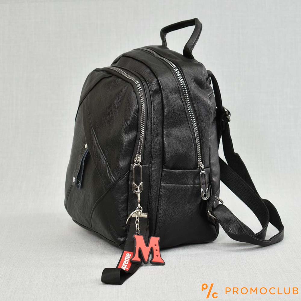 Дамска раница от еко кожа  FASH М4021 BLACK