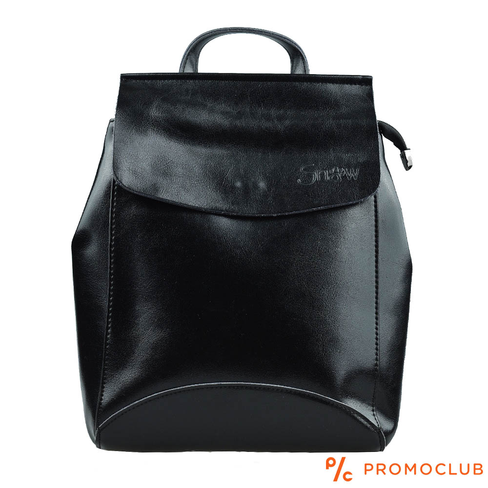 Дамска чанта - раница SNOW BLACK, еко кожа