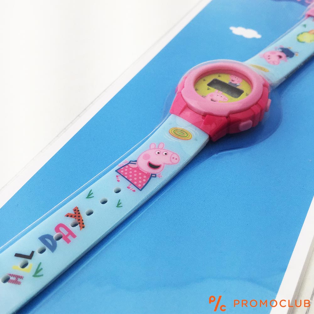 Детски часовник ПРАСЕНЦЕТО ПЕПА, опростен, сигурен и защитен, 3+