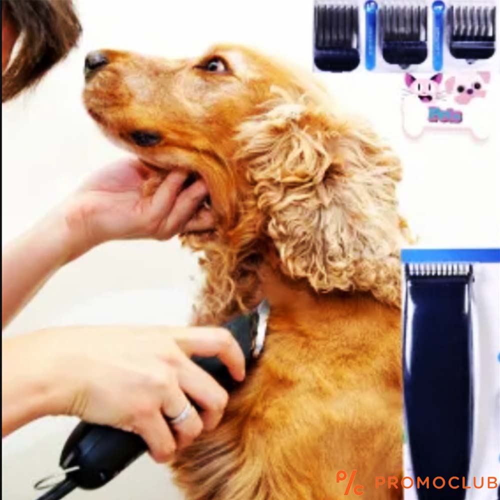 Мощна машинка за подстригване на домашни любимци PETS 9802, 4 приставки