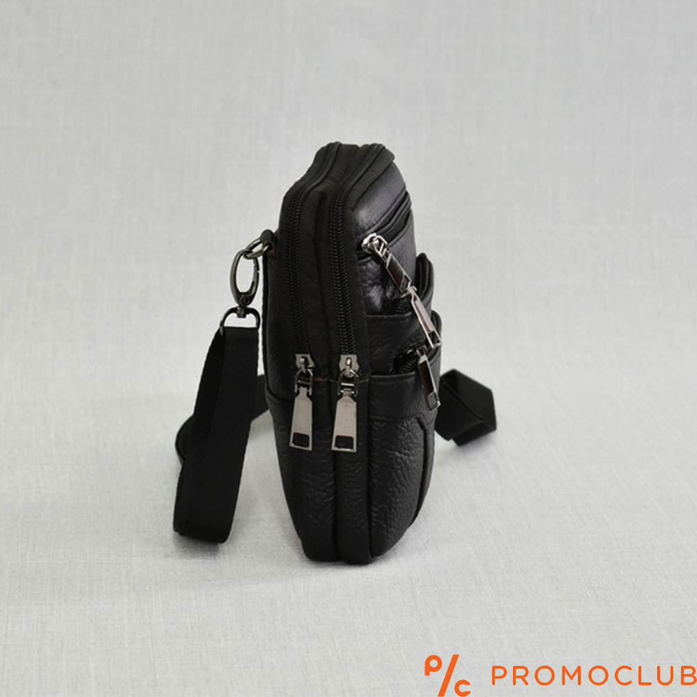 Мъжка чанта от  естествена кожа с гайка за прикачане към колан 11993