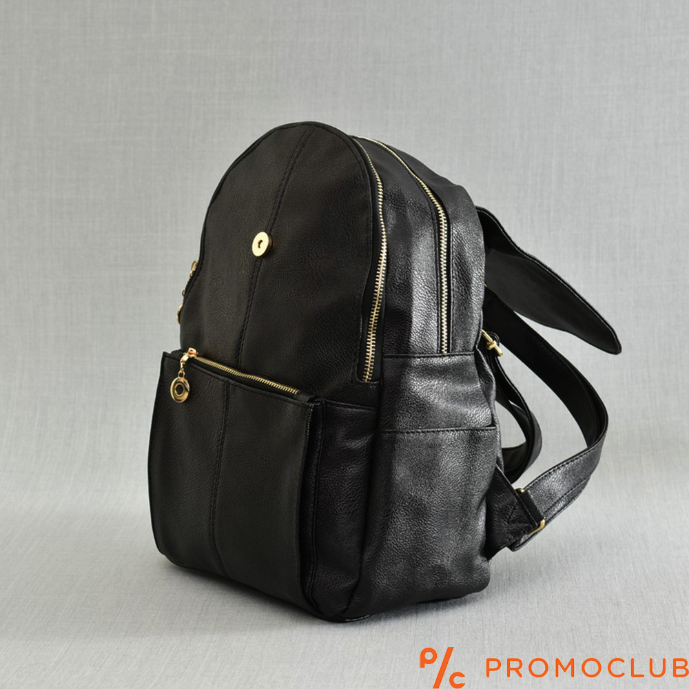 Дамска раница от еко кожа- черна Р011