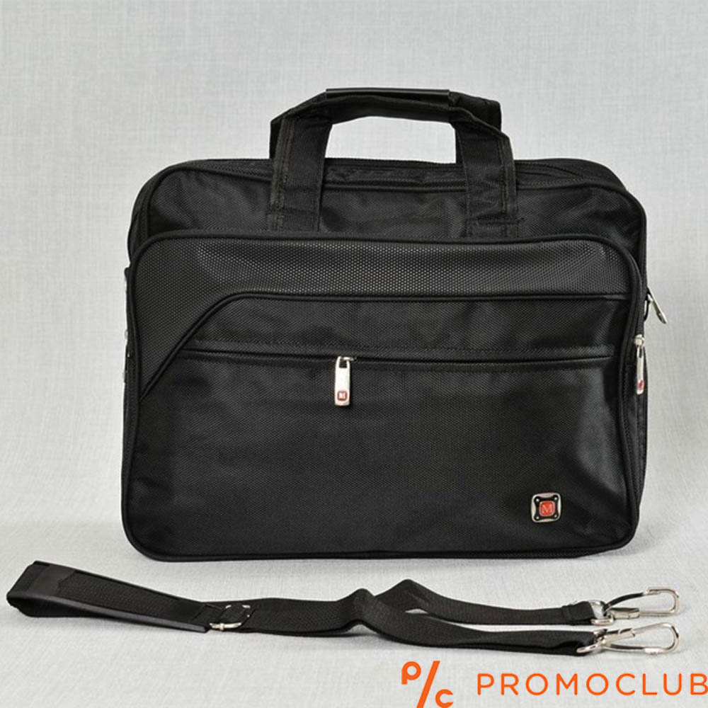 Бизнес чанта от текстил с разширение за документи и отделение за лаптоп 2033