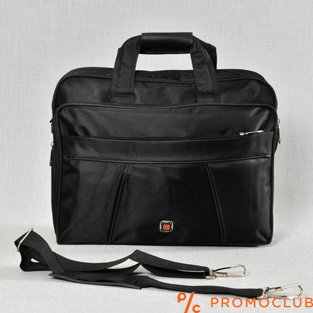 Бизнес чанта от текстил за документи с разширение и отделение за лаптоп 2032