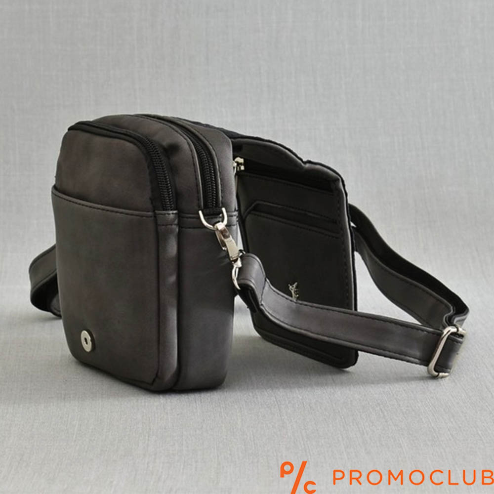 Мъжка чанта от еко кожа- сив 8618