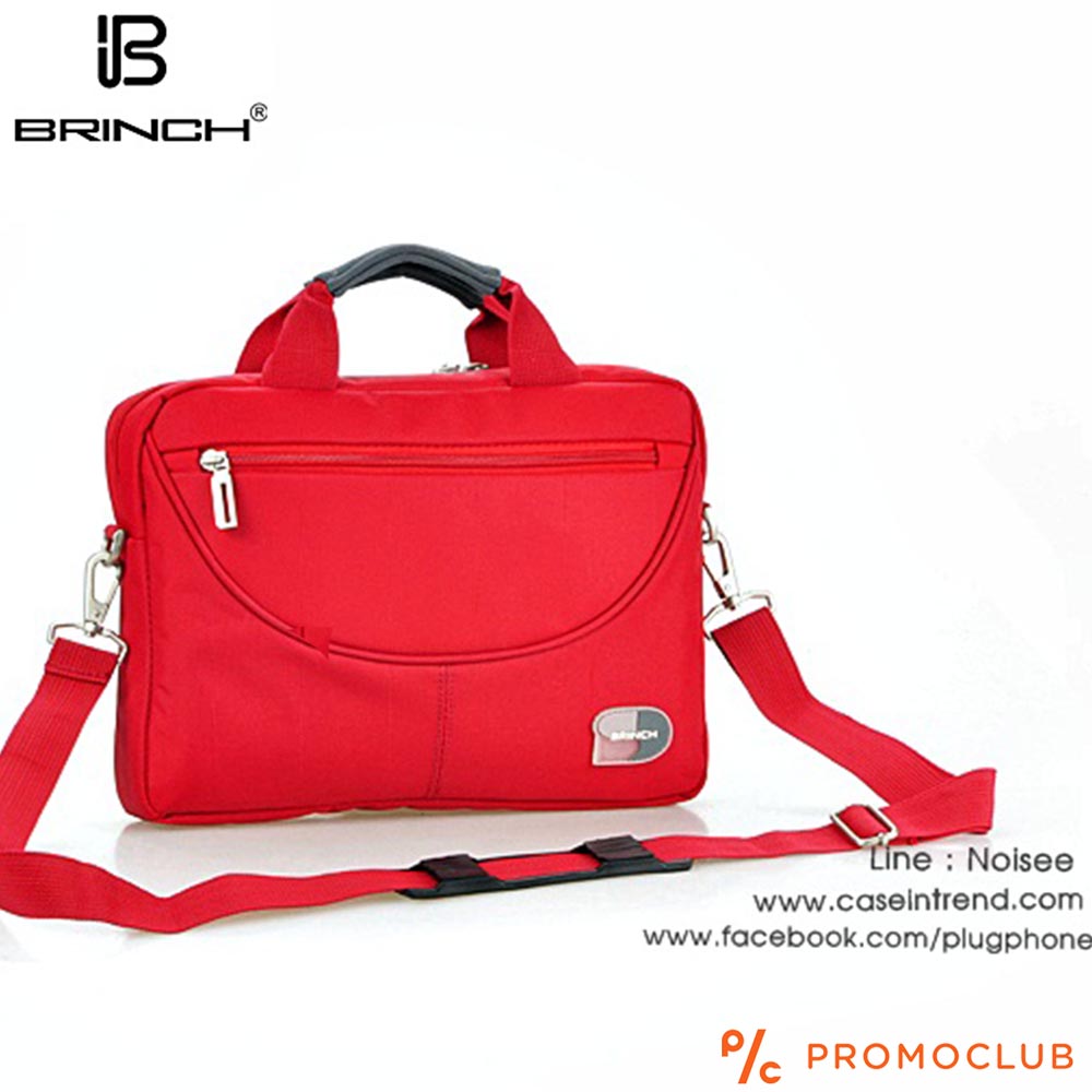 Бизнес чанта BRINCH COMPACT RED 3445, с противоударно отделение за лаптоп и таблет