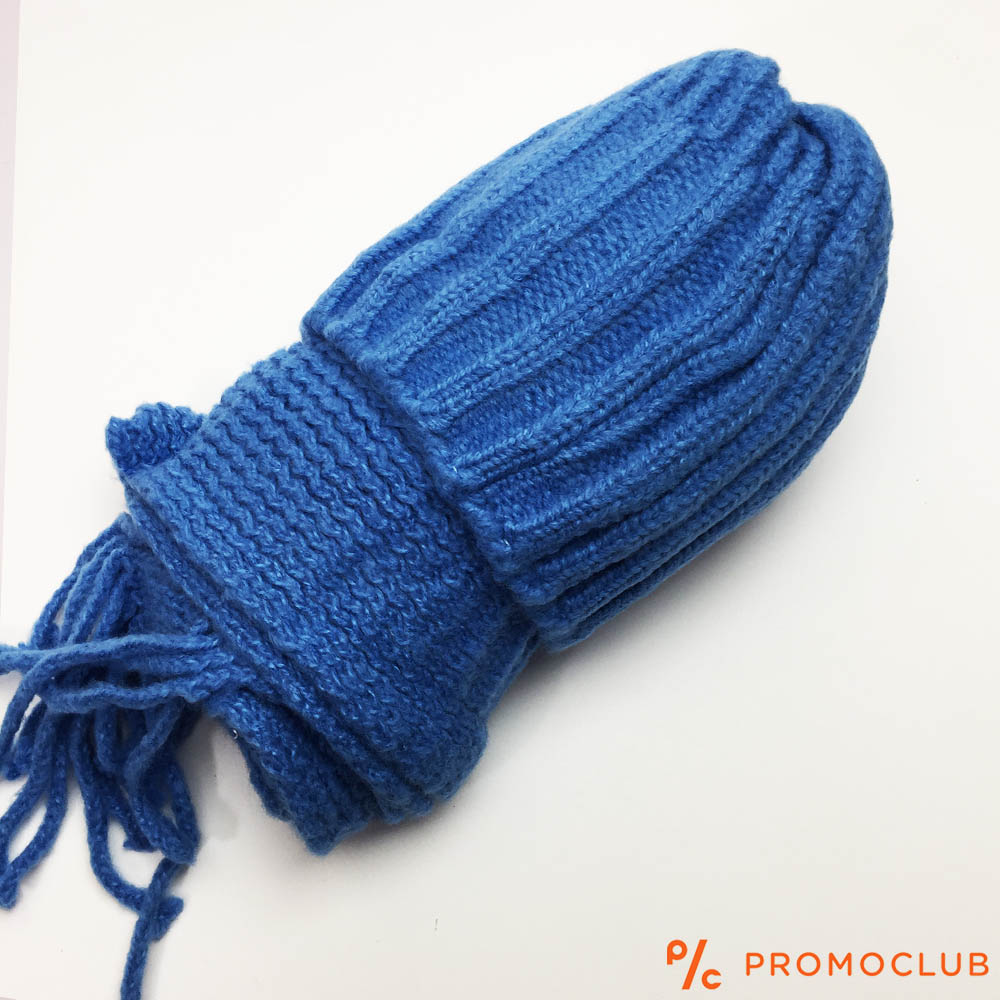 Комплект зимни шапка и шал ZAG BLUE, супер меки и нежни