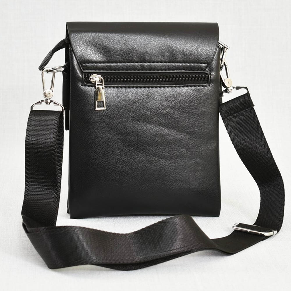 Красива мъжка кожена чанта 8801-1 BLACK